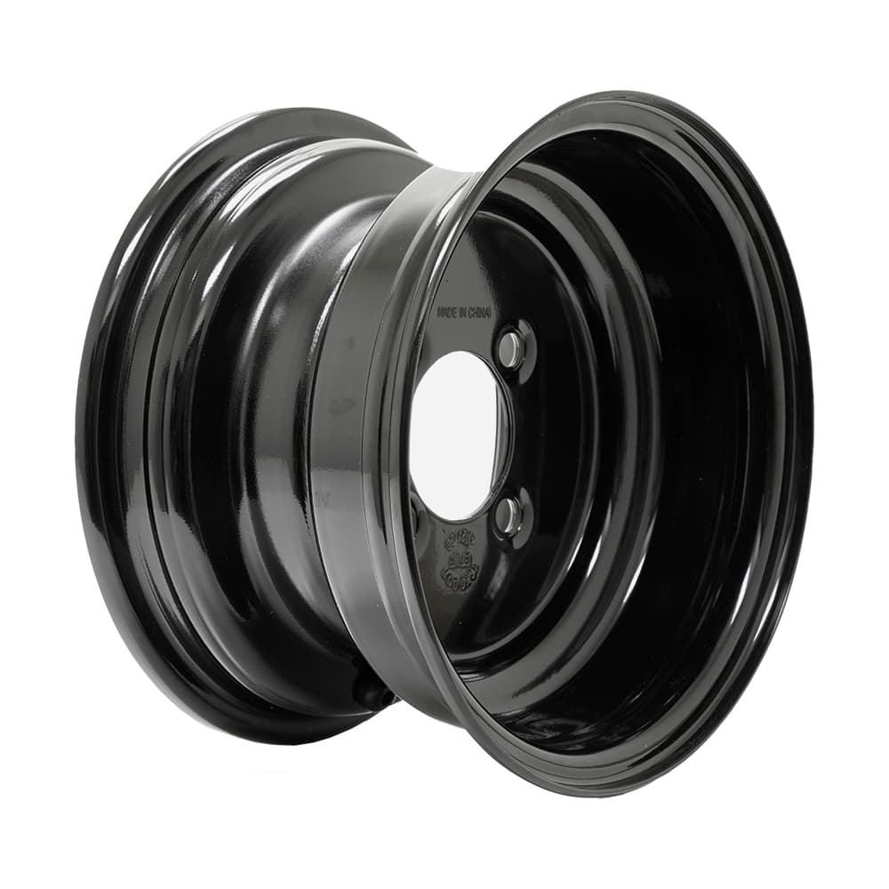 10&Prime; Black Steel Wheel (Centered)