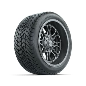 GTW Volt Gunmetal/Machined 14 in Wheels with 225/30-14 Mamba Street Tire – Full Set