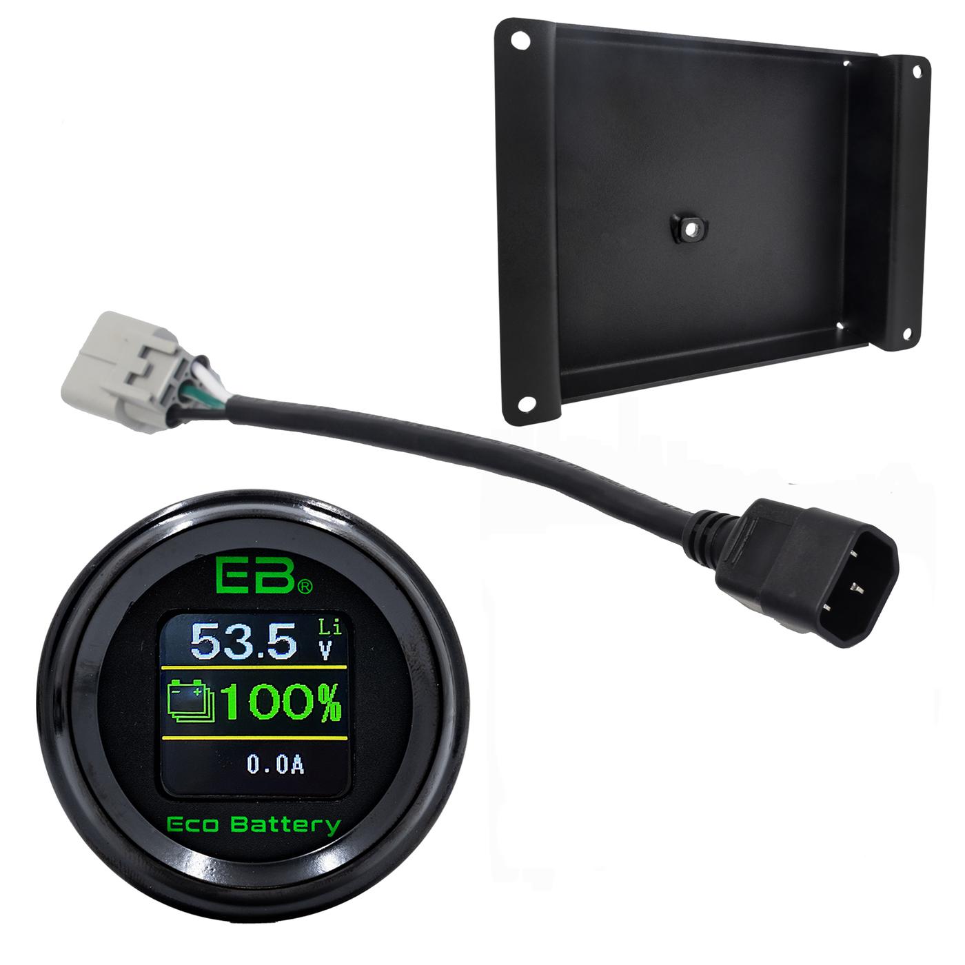 Club Car Carryall (15-Up) Installation Kit for Eco 51v 105ah LifePo4 Lithium Battery