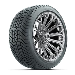 GTW&reg; Phantom Chrome 16 in Wheels with 225/40-R16 Mamba Street Tires - Full Set