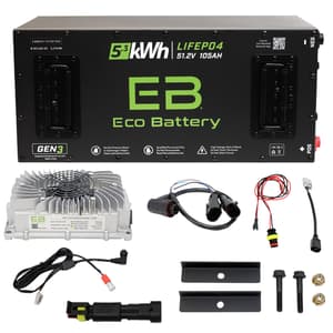 Advanced EV Advent 2022-2024 Eco Lithium 51v 105Ah GEN3 Battery Bundle - Skinny