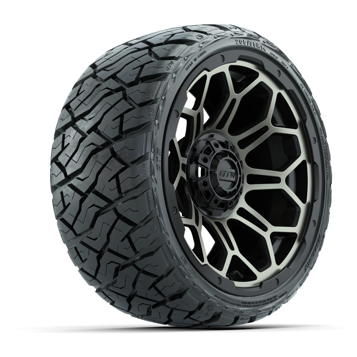 GTW Bravo Bronze 14 in Wheels with 205/35-R14 Maverick Low-Profile All-Terrain Tires – Full Set
