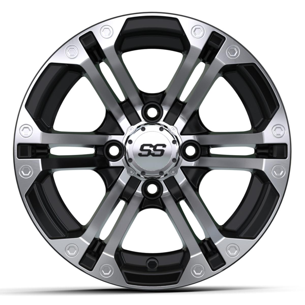 12&Prime; GTW&reg; Specter Black with Machined Accents Wheel