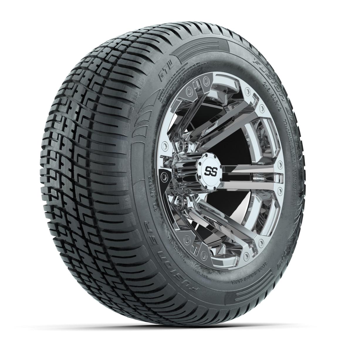 Set of (4) 12 in GTW Specter Wheels with 215/50-R12 Fusion S/R Street Tires