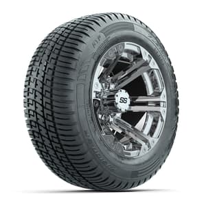 Set of (4) 12 in GTW Specter Wheels with 215/50-R12 Fusion S/R Street Tires