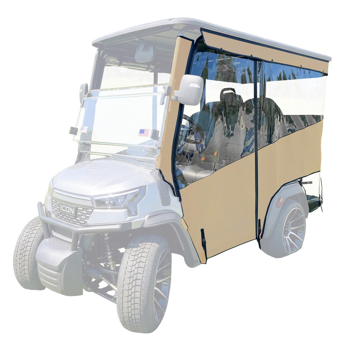 RedDot 4-Passenger Linen Track Style Enclosure with Linen Valance for ICON i40X (Years 2026-Up)