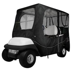 Classic Accessories Deluxe Black 4-Passenger Golf Cart Enclosure (Universal Fit)