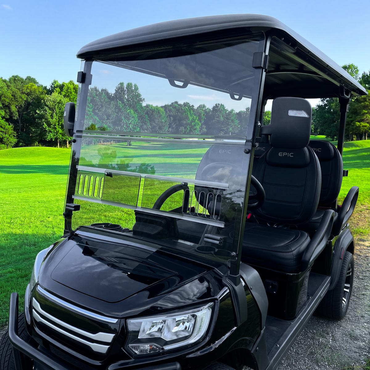 RedDot Tinted Vented Folding Windshield for Epic E40FX with 4-Forward Facing Seats