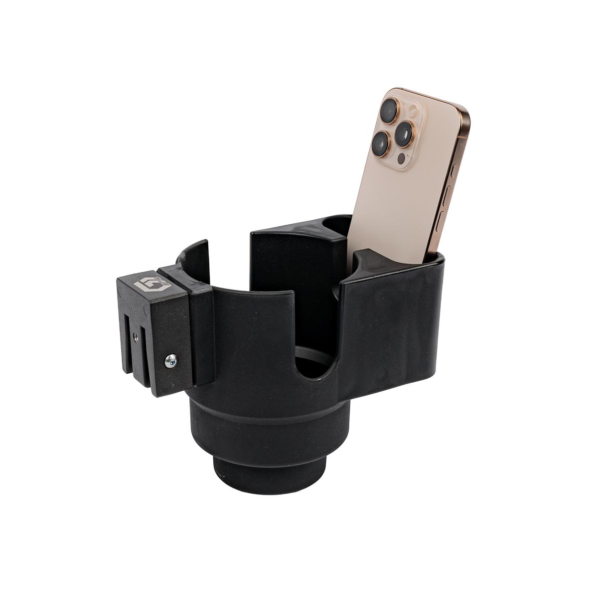 GTW&reg; BaseClamp Mounting Clamp with Cup and Phone Holder (0.75 Inch)