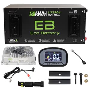 Advanced EV1 2017-2021 Eco Lithium 51v 105Ah GEN3 "Toyota MCU" Battery Bundle - Skinny