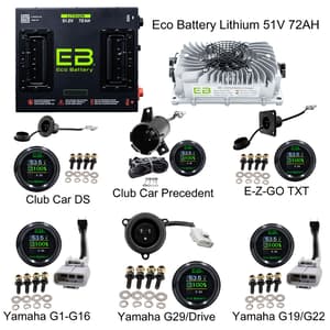 Eco Battery 51V 72AH Kits – Cube Style with Charger