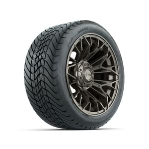 Set of (4) 14 in GTW® Stellar Matte Bronze Wheels with 225/30-14 Mamba Street Tire