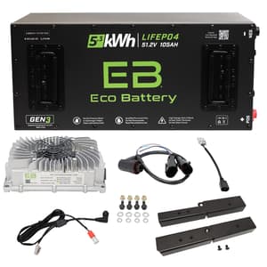 Epic EV 4-2 Battery Configuration Eco Lithium 51V 105Ah GEN3 Battery Bundle - Skinny