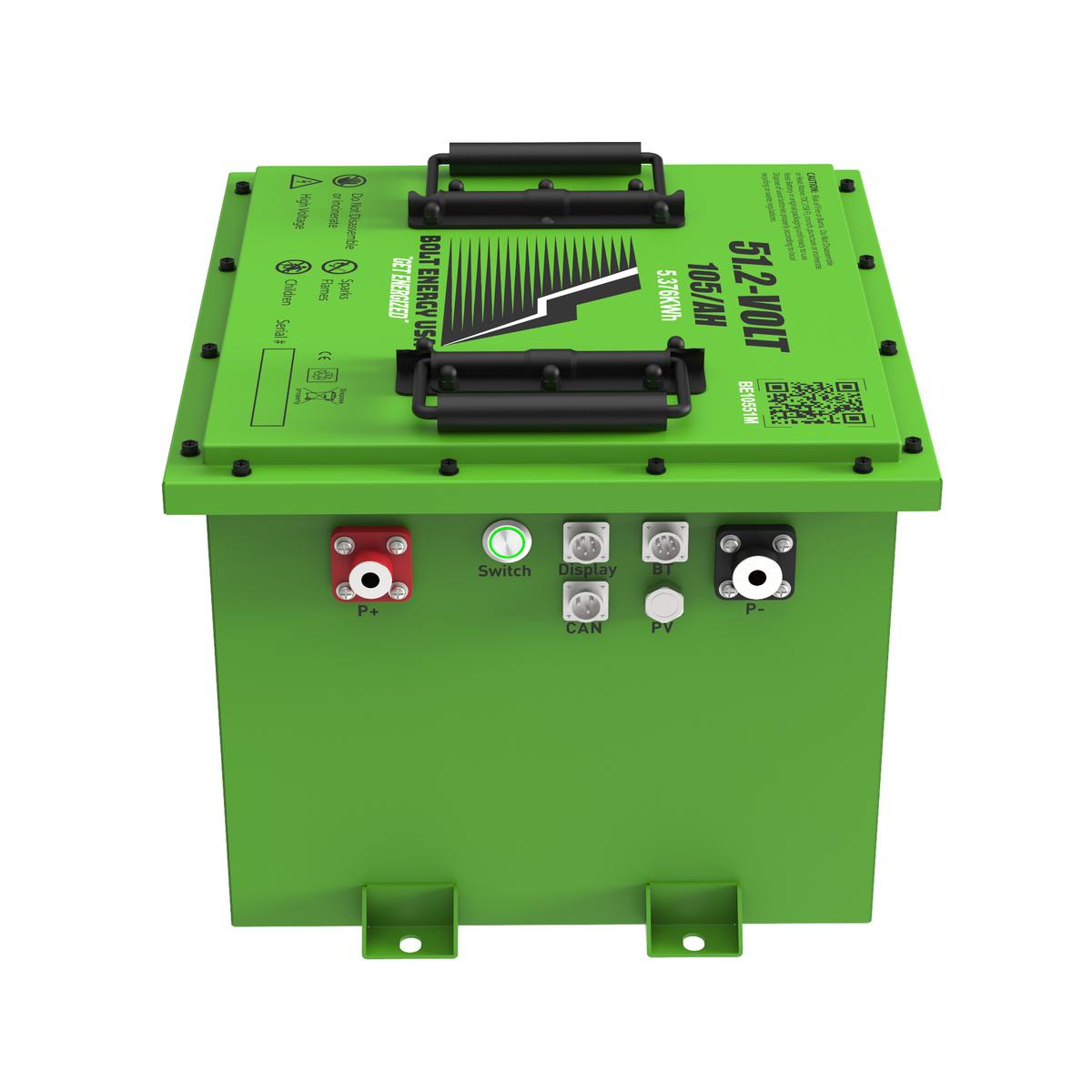 Bolt Energy 51V 105AH Square Standard Battery with CAN Adapter Kit for ICON (2017-2023)