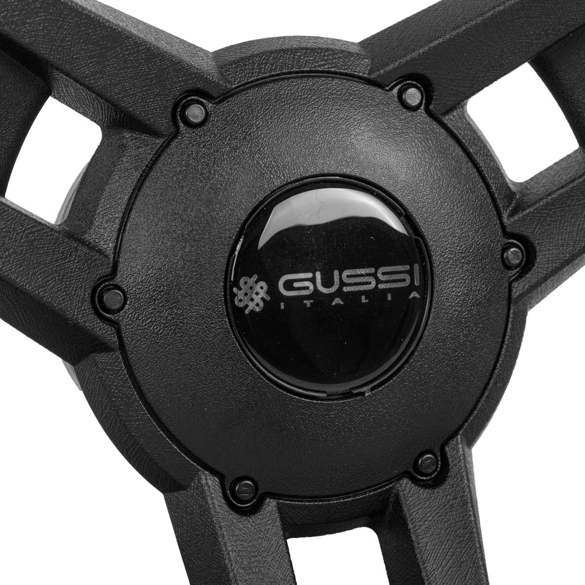 Gussi Italia® Giazza Black Steering Wheel Compatible with ICON Golf Car Models & AEV Golf Car Models
