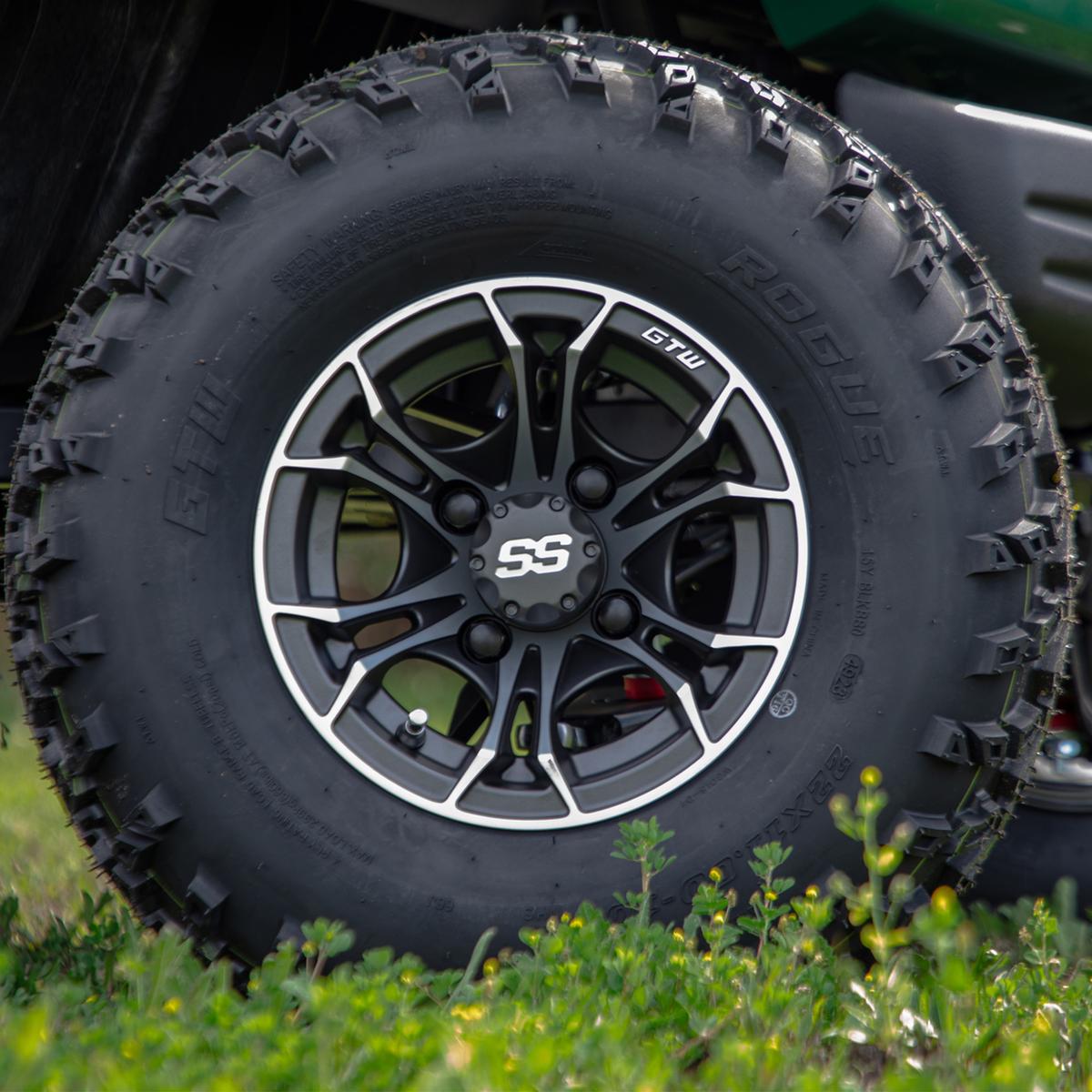 GTW&reg; Snap-In Gloss Black SS Center Caps (Pack of 4)