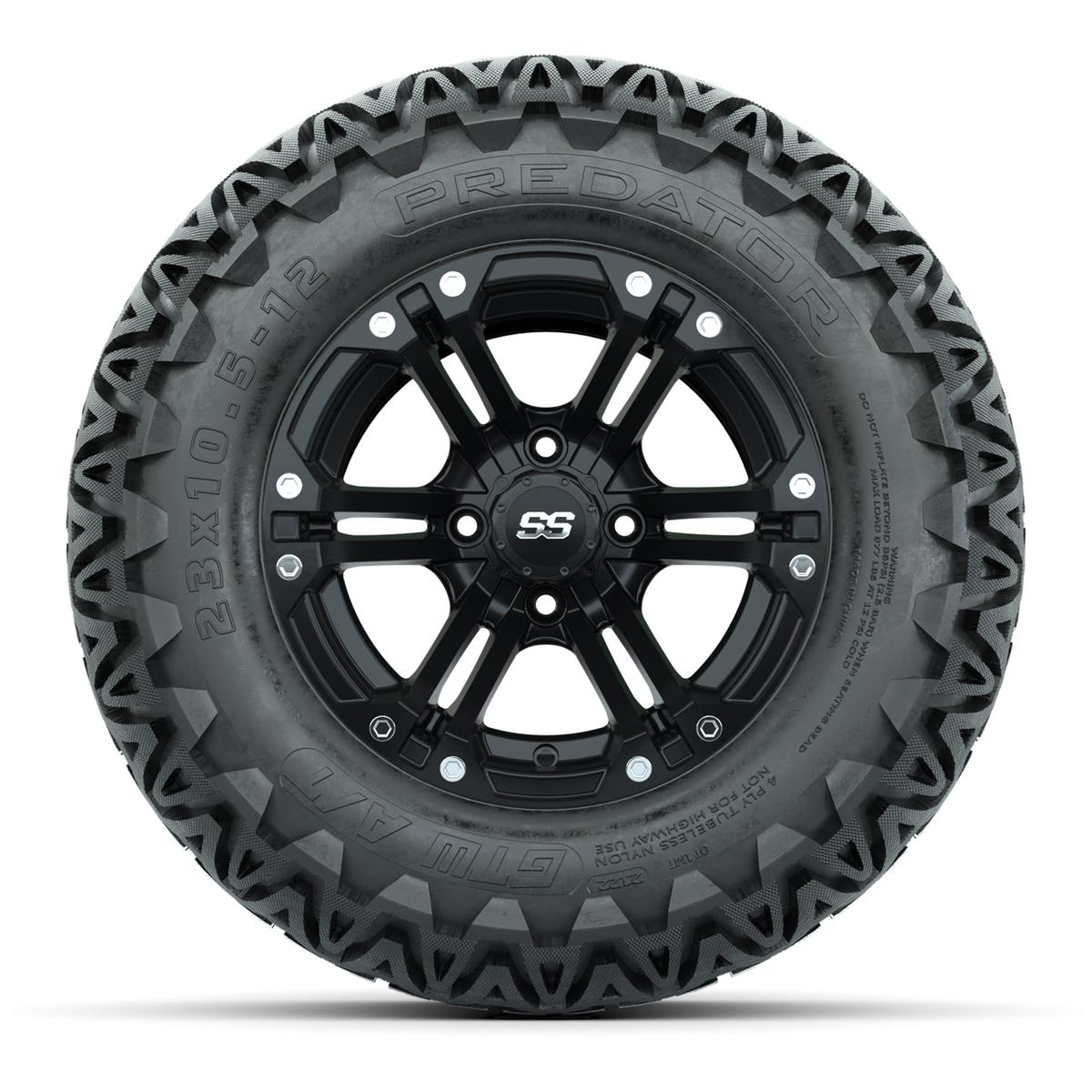 Set of (4) 12 in GTW Specter Wheels with 23x10.5-12 GTW Predator All-Terrain Tires