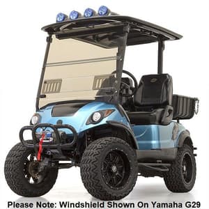 RedDot EZGO RXV Tinted 1/4&Prime; Fold-Down Windshield with Vents (Years 2008-2023)