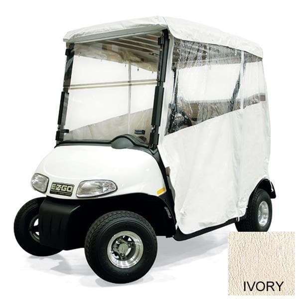 Ivory 3-Sided Over-The-Top 2-Passenger Vinyl Enclosure for Yamaha G29/Drive