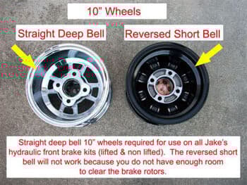 Jake's Club Car Precedent 6&Prime; Lifted Disc Brake Kit (Years 2004-2008.5)