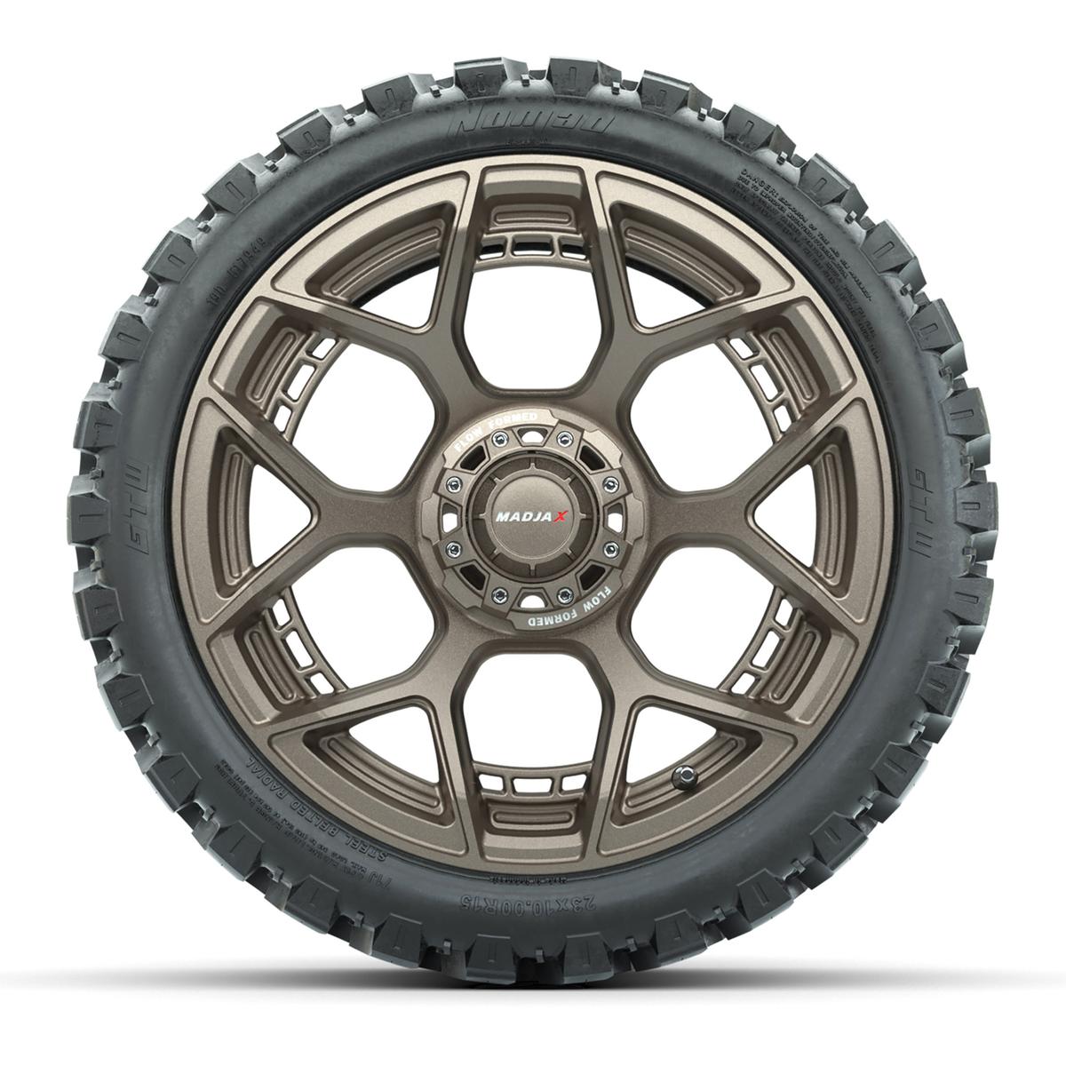 MadJax&reg; Flow Form Evolution Matte Bronze 15in Wheels with GTW&reg; 23x10-R15 Nomad Off Road Tires - Full Set
