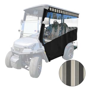 RedDot 4-Passenger Black Track Style Enclosure with Clinton Granite Valance for ICON i40X (Years 2026-Up)
