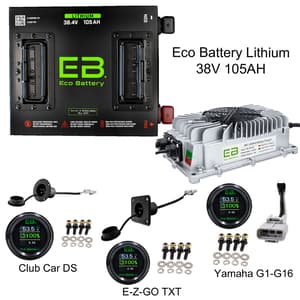 Eco Battery 38V 105AH Kits - Cube Style with Charger
