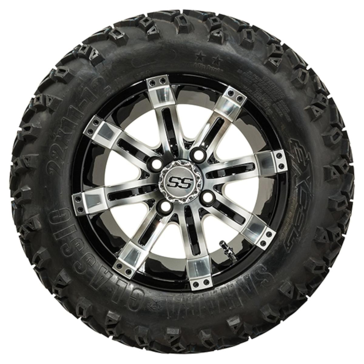 Set of (4) 12 inch GTW&reg; Tempest Wheels on All-Terrain Tires