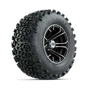 GTW Spyder Machined/Black 10 in Wheels with 20x10-10 Duro Desert All Terrain Tires – Full Set
