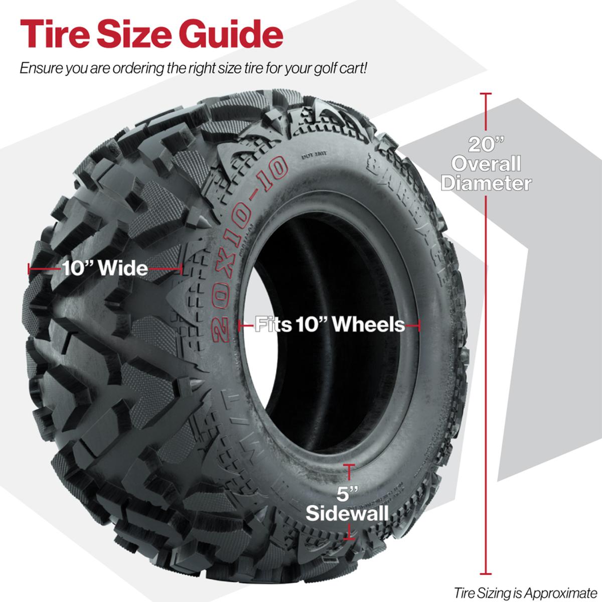 20x10-10 GTW&reg; Barrage Mud Tire