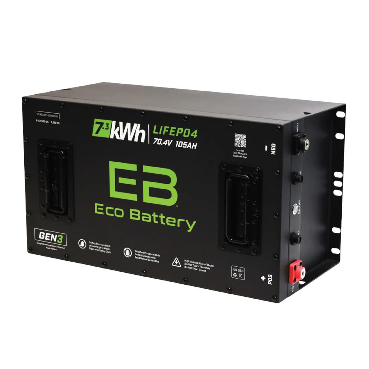 Eco Battery 70V 105Ah LifePo4 GEN3 Lithium Battery Only