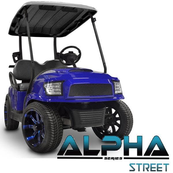Club Car Precedent ALPHA Street Front Cowl Kit in Blue (Years 2004-Up)