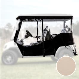 RedDot® ICON® i40 Linen 4 Passenger with 1F1R Seats 3-Sided Track Style Enclosure & Valance (Years 2023-Up)