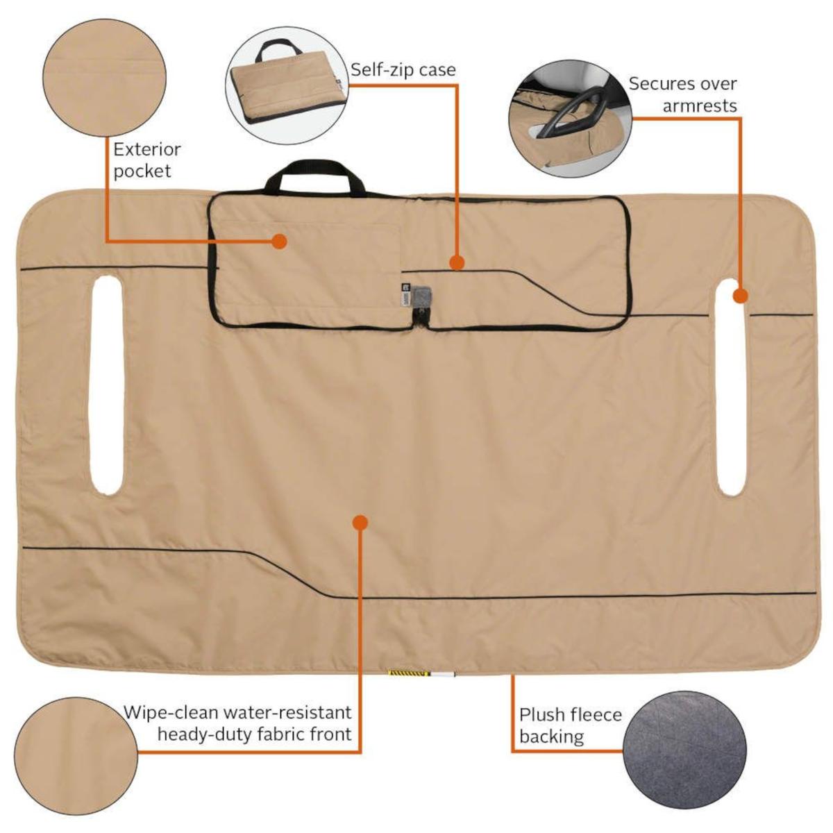 Classic Accessories Portable Light Seat Blanket