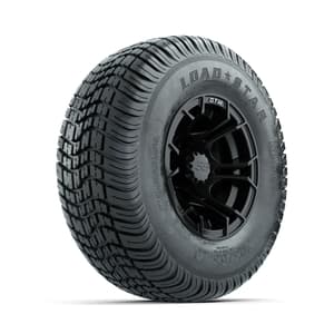 GTW Spyder Matte Black 10 in Wheels with 205/65-10 Kenda Load Star Street Tires ��� Full Set