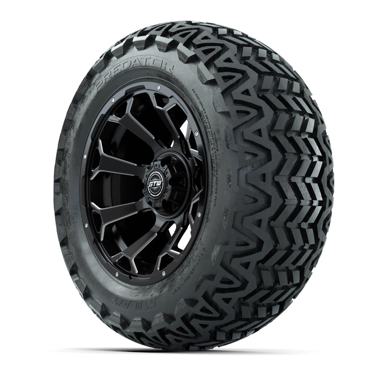 Set of (4) 14 in GTW Raven Wheels with 23x10-14 GTW Predator All-Terrain Tires