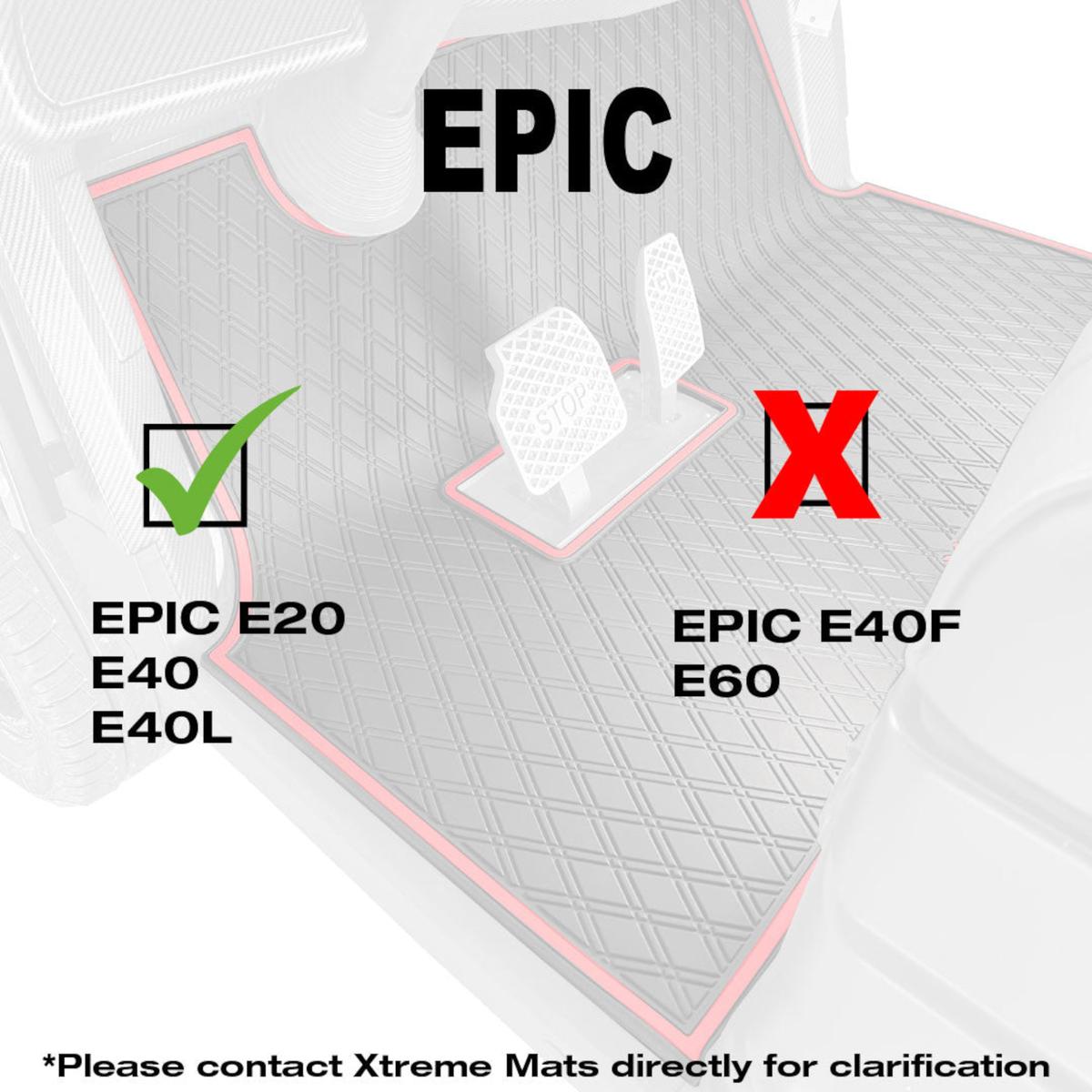Xtreme Floor Mats for Epic  - Black/Red