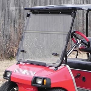 Clear Club Car DS Impact-Resistant Folding Windshield (Years 1982-1999)