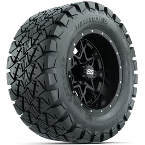 Set of (4) 12 in GTW Vortex Wheels with 22x11-12 Sahara Classic All-Terrain Tires