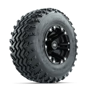 GTW Specter Matte Black 10 in Wheels with 22x11.00-10 Rogue All Terrain Tires – Full Set
