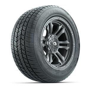 GTW&reg; Shogun Gloss Gunmetal 14 in Wheels with 255/50-R14 Fusion STR DOT Approved Street Tires - Full Set