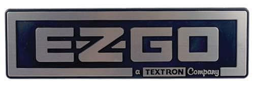 EZGO Silver / Black Nameplate (Years 1988-Up)