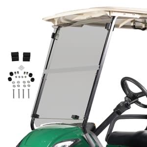 RedDot Yamaha G29/Drive Tinted 3/16&Prime; Thick Acrylic Folding Windshield with Factory Tops (Years 2007-2016)