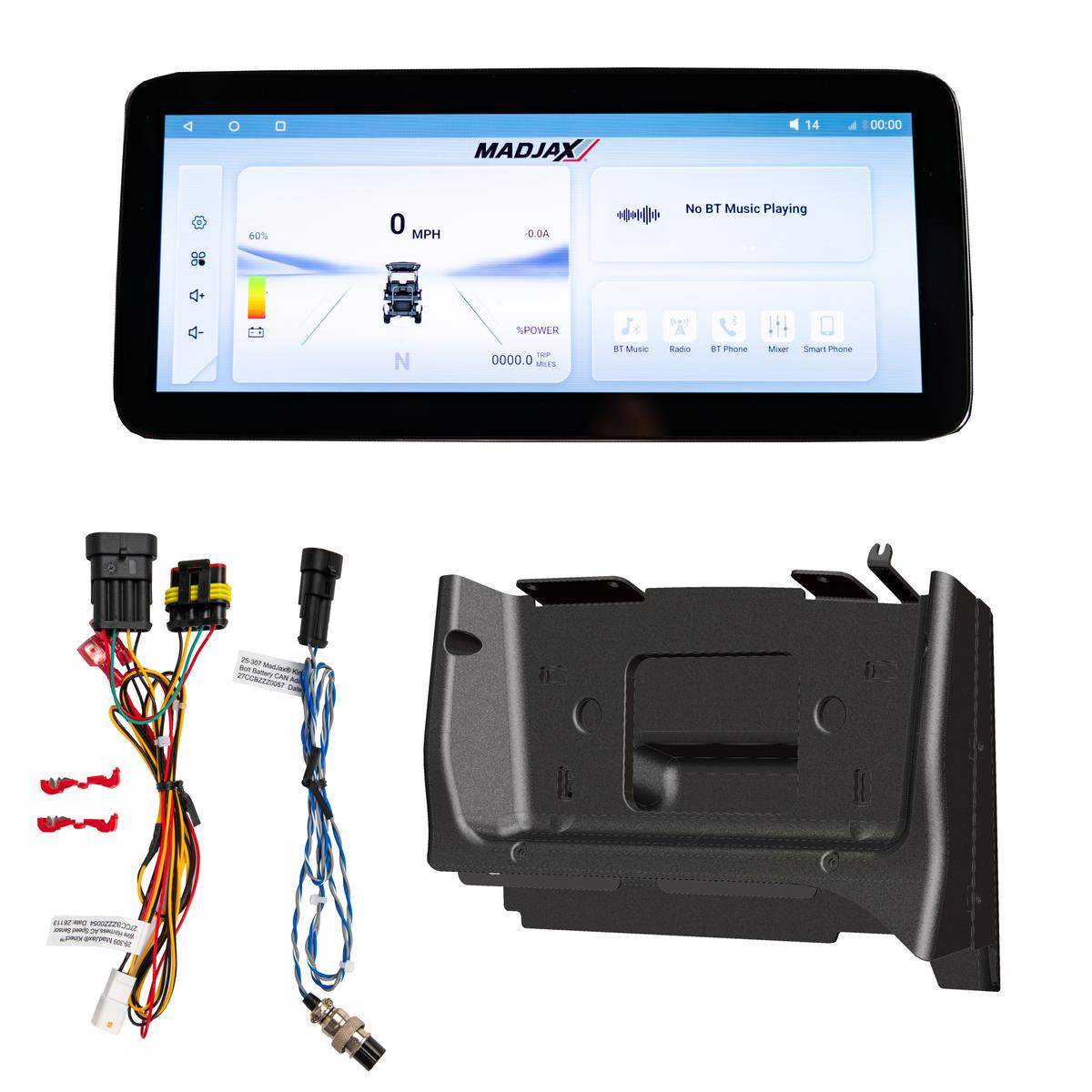 MadJax&reg; Kinect&trade; Club Car Precedent/Tempo/Onward with Bolt Battery Setup Display Screen A/C Kit, Wire Harnesses