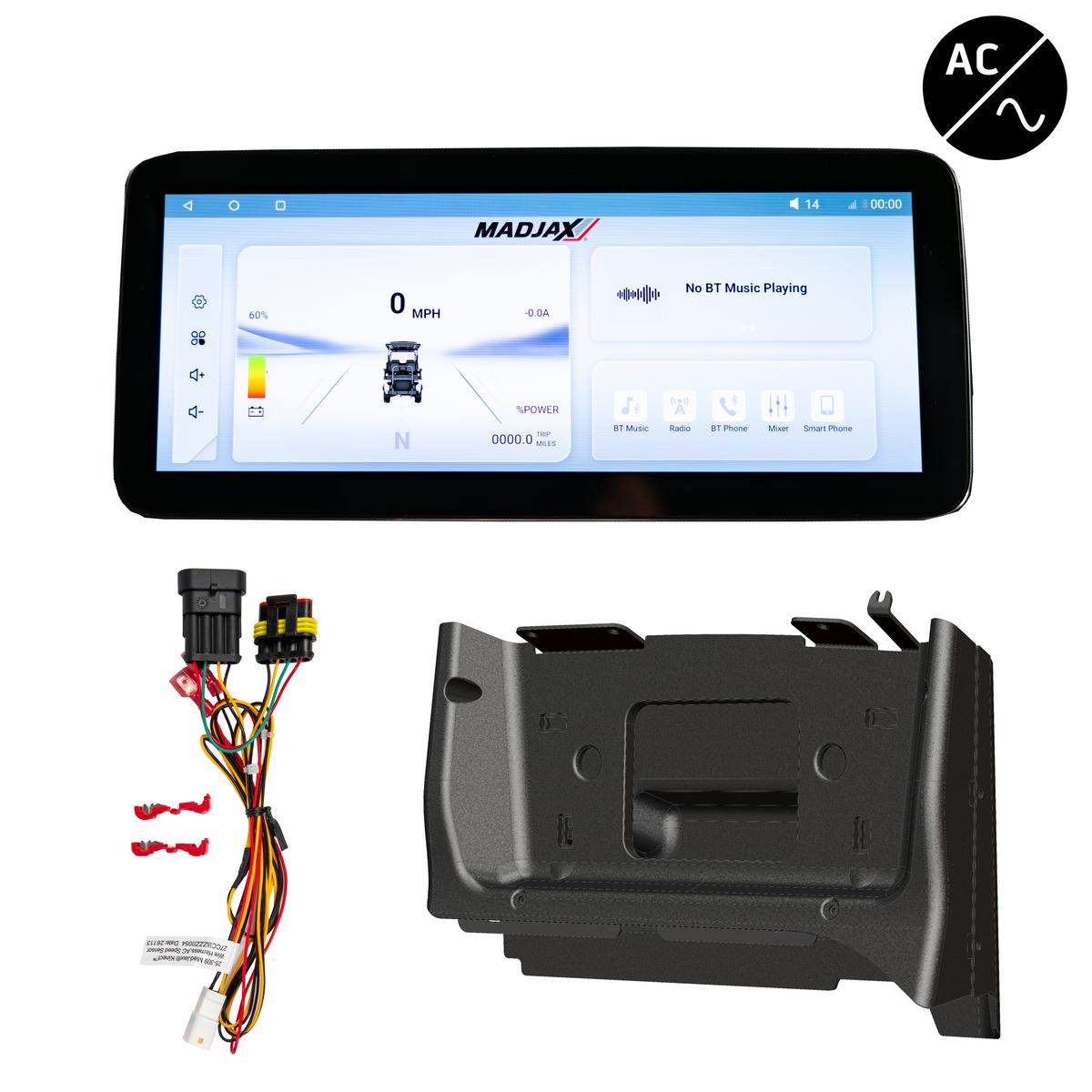 MadJax&reg; Kinect&trade; Display Screen Kit for A/C motor Club Car Precedent/Tempo/Onward with Lead Acid Battery Setup