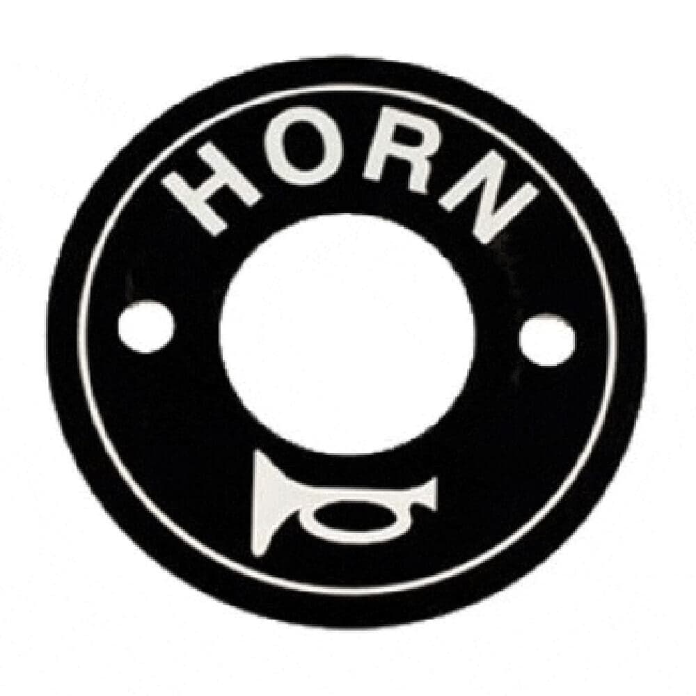 EZGO Horn Switch Decal Plate (Years 1975-Up)