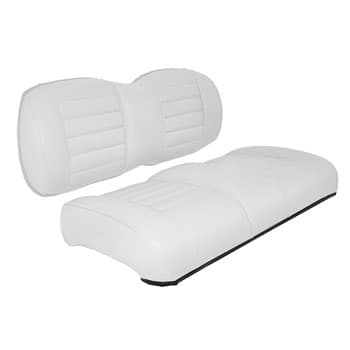 EZGO TXT Premium OEM Style Front Replacement White Seat Assemblies