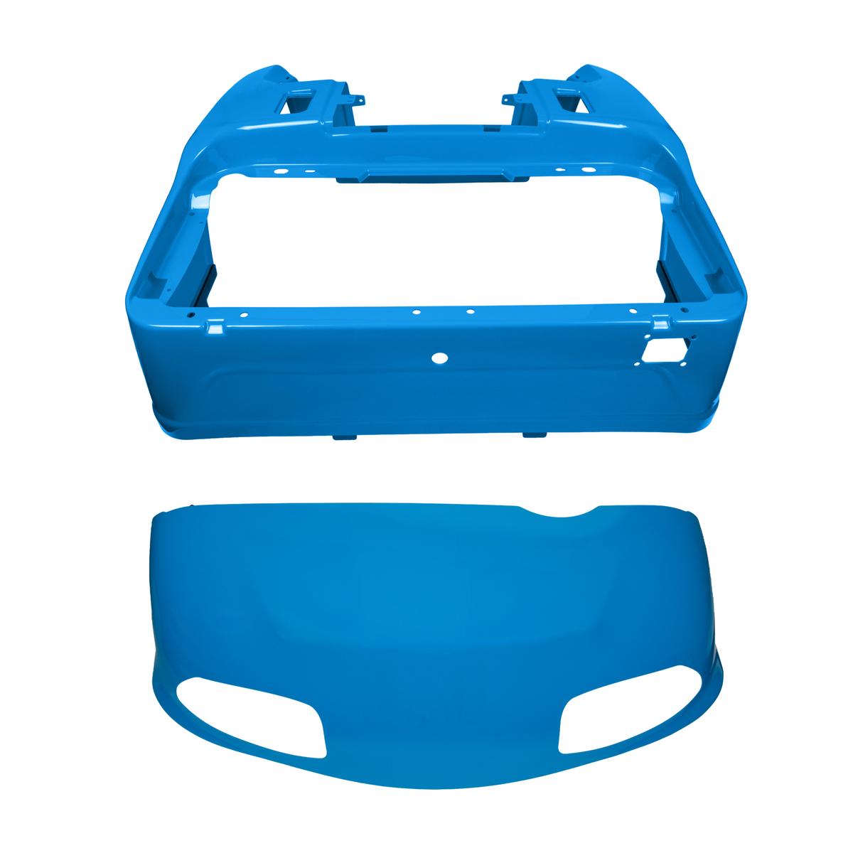 EZGO RXV Capri Blue OEM-Style Front Cowl and Rear Body Kit (Years 2008-2023)