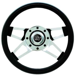 STEERING WHEEL CHALLENGER BLACK SPOKES (440)