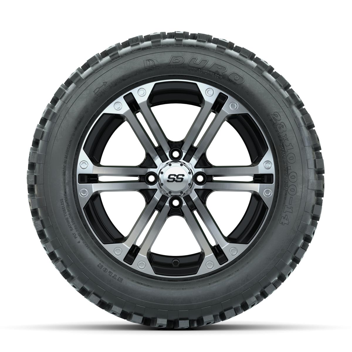 Set of (4) 14 in GTW Specter Wheels with 23x10-14 Duro Desert All-Terrain Tires